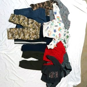 Boys size 2T and 24 months lot of sweats and sweatshirts